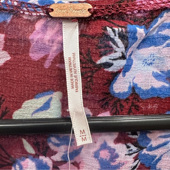 FREE PEOPLE MAYBEL RUFFLE TOP NWT - Picture 3 of 14